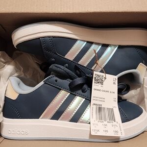 Adidas Kids Grand Court 2.0 Blue Sneakers
